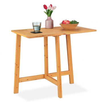 Relaxdays Rectangular Folding Table made of Wood