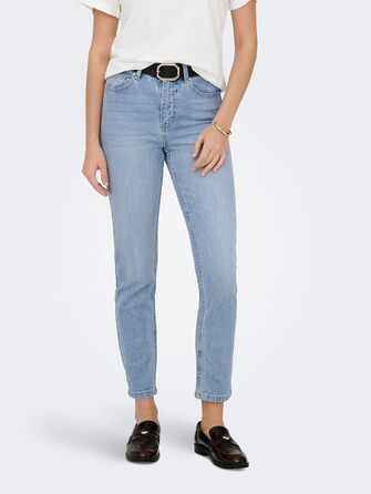 Жіночі джинси прямого крою ONLY ONLEMILY Hohe Taille, світло-синій денім, 26W 34L