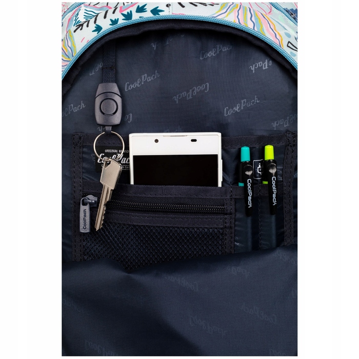 Великий багатокамерний шкільний рюкзак CoolPack, 28 л, багатоколірний