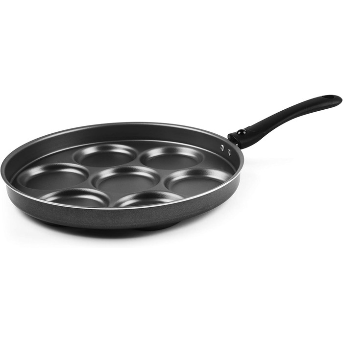 Excelsa Scheibe Cook Pan, 7 compartments, for pancakes/crepes, diameter: 28 cm, aluminum