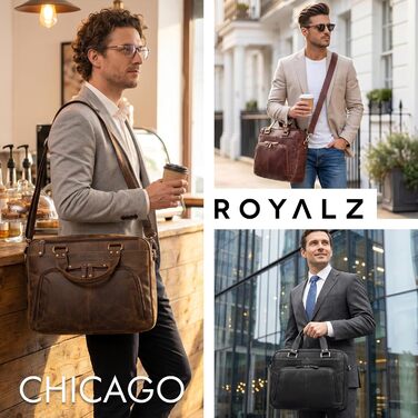 Сумка ROYALZ Chicago Leder чоловіча для ноутбука 15.6
