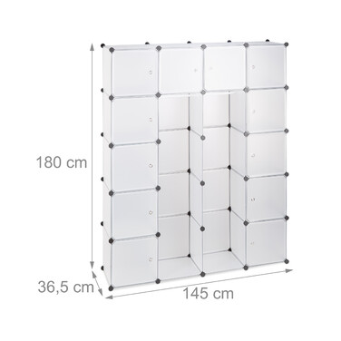 Relaxdays 14-Compartment Modular Closet Organizer