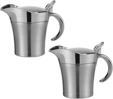 HAC24 2-Piece Set Thermal Saucepan Insulated Sauce Can Sauce Pot Sauce Bowl