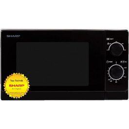 Мікрохвильова піч SHARP R200BKW Solo, 20 л, 800 Вт, чорна