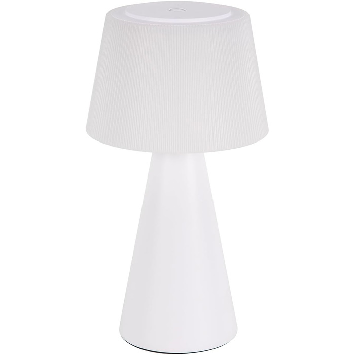 Настільна лампа акумуляторна LED біла з USB зарядкою, диммер, 3600mAh - для спальні, вітальні, вулиці
