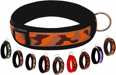 Нашийник для собак BuddyPack широка та м'яка пов'язка з неопрену, всі розміри, кольоровий (XXS (29-34 см), світло-коричневий-помаранчевий-темно-коричневий)