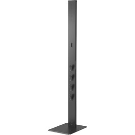 PureMounts Vacuum Cleaner Stand with Angled Base Plate for Vacuum Robots, Compatible with Dyson V6, Dyson V7, Dyson V8, Dyson V10, Dyson V11, Dyson V12, Dyson V15, Black for Vacuum Cleaners + Vacuum Robots 4x Accessory Holders Black
