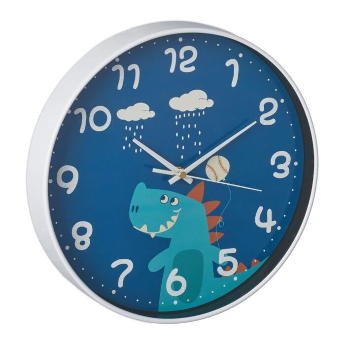 Relaxdays Wall Clock Dinosaur for Kids