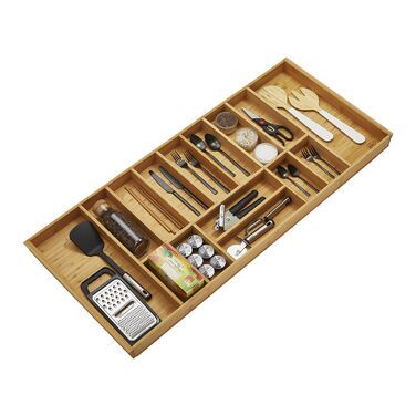 Органайзер для столових приборів Orga-Box BAMBUS, 10 відділень, для Blum Tandembox/Antaro, 819x473 мм (90 см шафа) / 1119x473 мм (120 см шафа)
