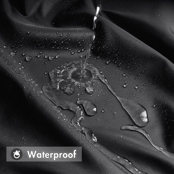 Шторка для душу MIULEE 150x180 см, темно-сіра, водовідштовхувальна, антигрибкова, текстильна, для ванни та душу, з 10 кільцями