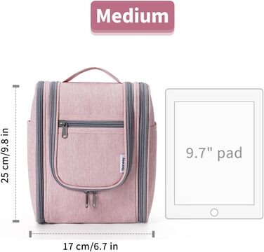 Косметичка для подорожей Narwey Klein: жіноча та чоловіча, для дітей, рожева (компактна)