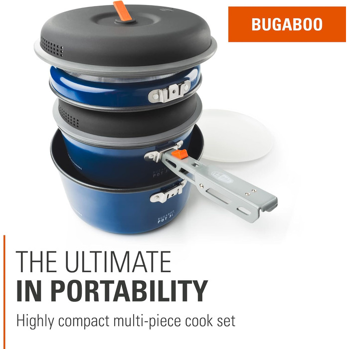 Набір кухонного посуду GSI Outdoors Bugaboo Base Camper для кемпінгу, універсальний розмір (M)