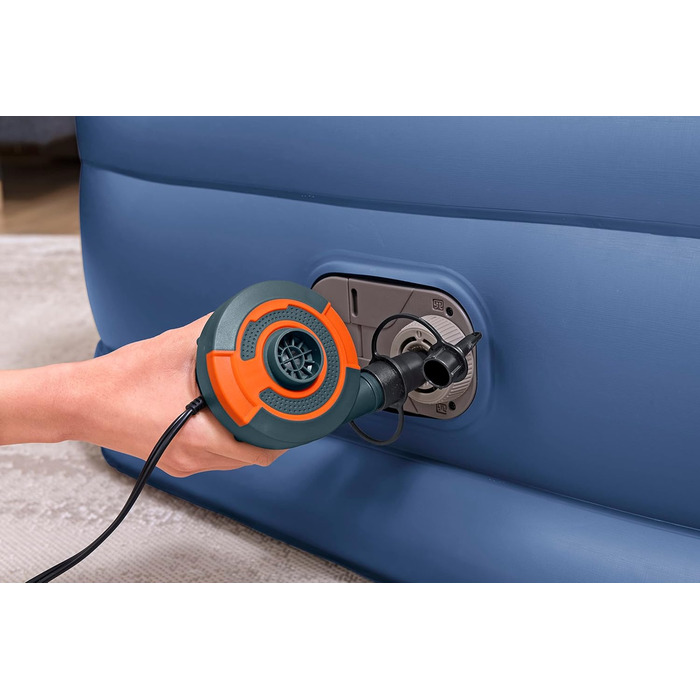 Надувний матрац Bestway TriTech Vento XL з електронасосом 191x97x46 см, синій