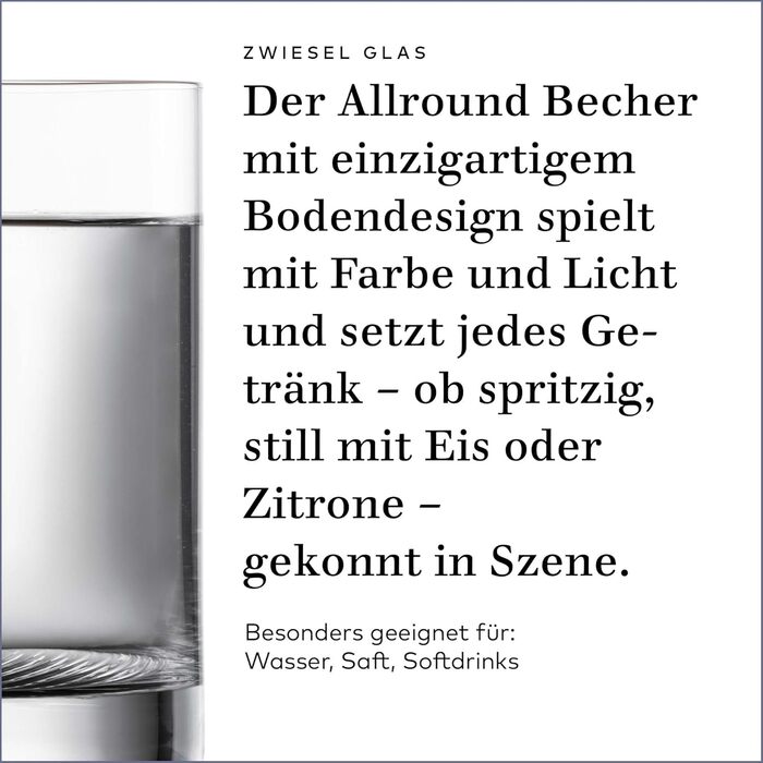 Виноградний келих Zwiesel Glas Allround Echo (набір 4 шт.), сучасний дизайн, Tritan-кристал, Made in Germany