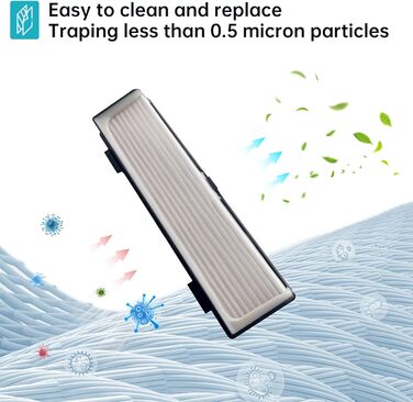 Запчастини для роботів-пилососів Neato D Series (D75, D80, D85, D3, D4, D5, D6, D7, D8, D9): комбінована щітка, 5 фільтрів, 2 бокові щітки, інструмент для чищення