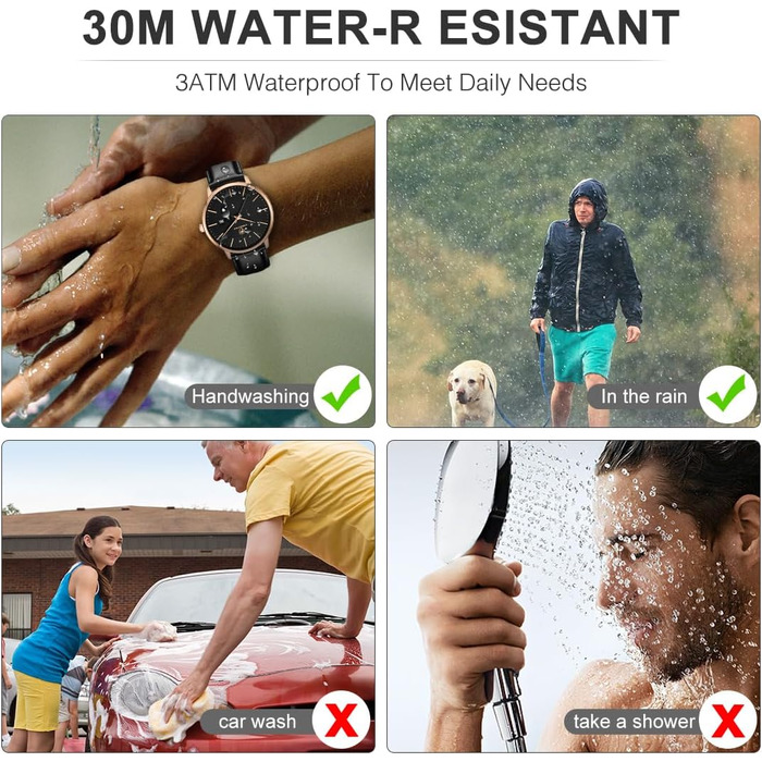 Чоловічий годинник Cheeta: мінімалістичний дизайн, кварцовий механізм, водостійкість 3 ATM, шкіряний ремінець, дата, спортивний стиль, рожеве золото, чорний колір