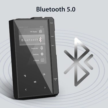 MP3-плеєр Phinitec Z6 з Bluetooth 5.0, металевим корпусом та IPS-дисплеєм 2.4