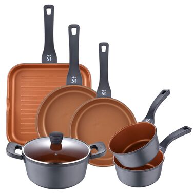 Сковорода San Ignacio Bronze 28x28 см з антипригарним покриттям, литий алюміній, для всіх типів плит