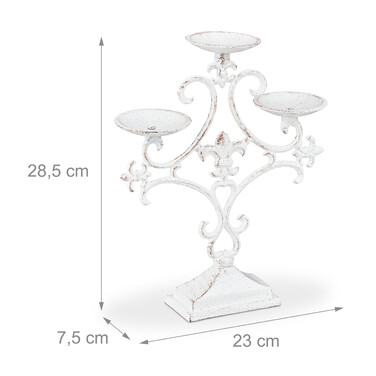 Relaxdays Candlestick з трьома руками