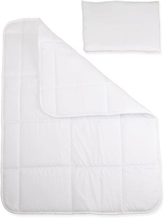 Комплект постільної білизни для немовлят FlyIdeas: 100% бавовна, сертифікована якість, ковдра та подушка, 100x135 см, Made in EU