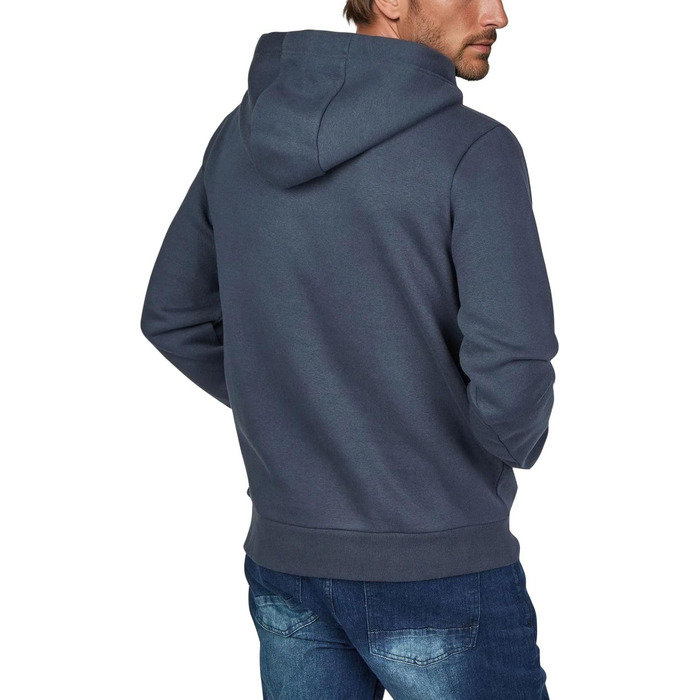 Худі DENIMFY для чоловіків, Regular Fit, з капюшоном, принт, бежевий, зелений, синій, чорний, сірий, розміри S-5XL (M, Navy-anthra-mineral Green)