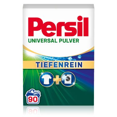 Пральний порошок Persil Universal Tiefenrein для пральних машин, універсальний засіб для глибокого очищення та гігієнічної свіжості, 90 прань