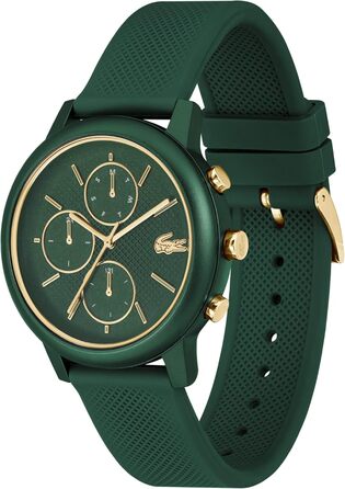 Годинник чоловічий Lacoste 12.12 Move кварцовий силіконовий блакитний/зелений/чорний