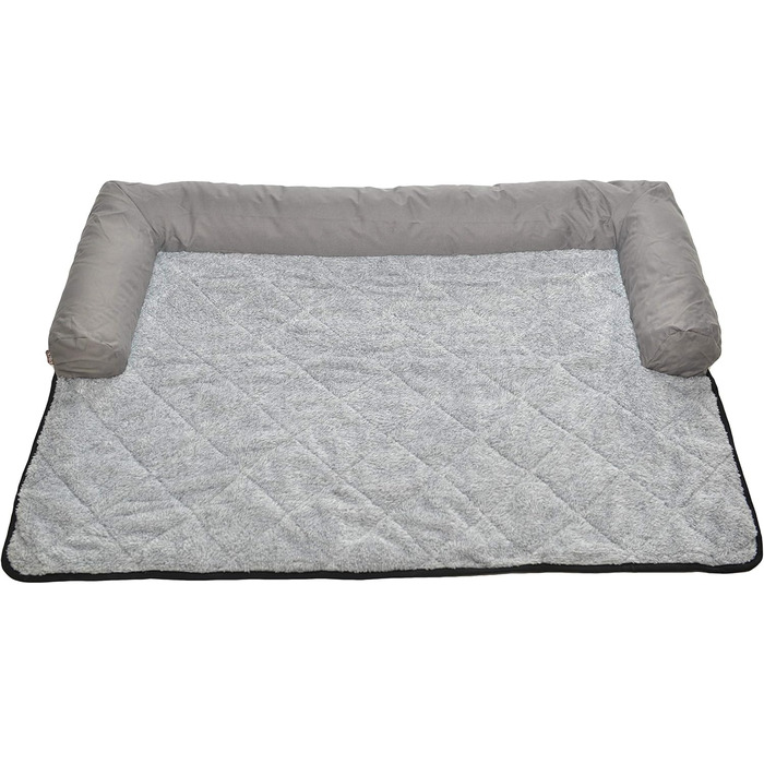 Крісло-ліжко для собак Raikou: комфортне місце для відпочинку, захист дивану та багажника, антиковзаюче покриття, легко миється, підходить для собак великих та маленьких порід (70x90 см, світло-сірий)