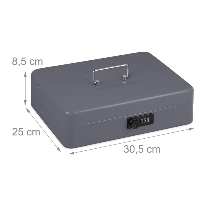 Relaxdays Combination Lock Cash Box - Euro