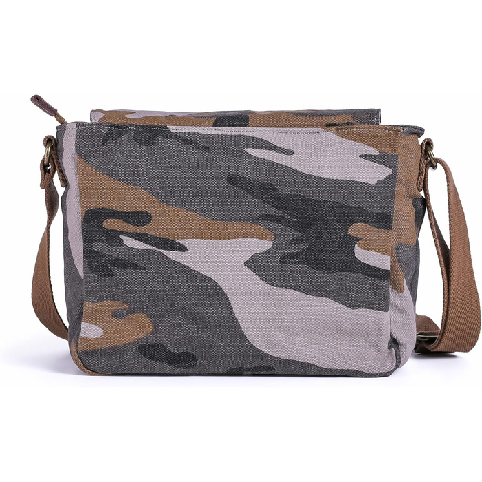 Сумка на плече Gootium з тенту – Месенджер Canvas Vintage для жінок та чоловіків (Camo)