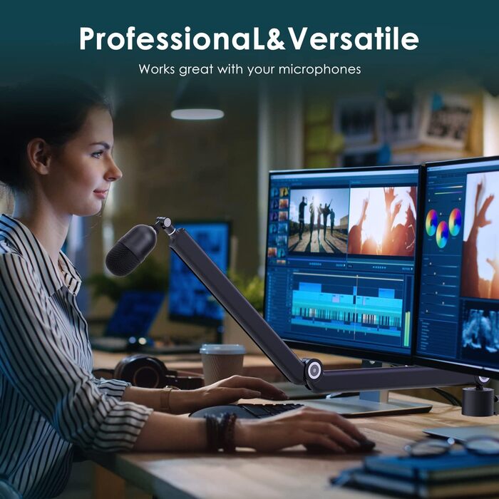 Кріплення для мікрофона YOUSHARES A-Universal (сумісний з Seiren Mini, V3 Mini/Chroma, Razer Seiren V2 X/Pro, Seiren X)