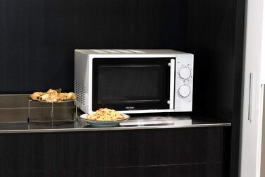 Мікрохвильова піч Cecotec Pro Clean 3110 з кварцовим грилем 800 Вт, об'єм 20 л, біла