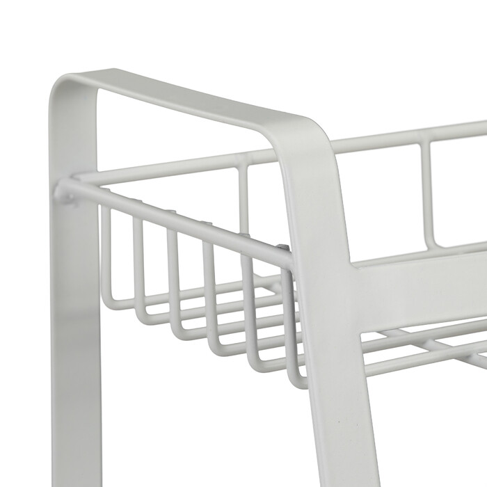 Relaxdays White Spice Rack with 3 Tiers