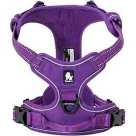 Шлейка для собак Truelove TLH5651, запобігає ривкам, світловідбиваючі шви, для активного відпочинку (S, фіолетовий)