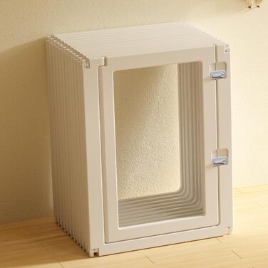 Вигул для цуценят Citylife 8-TLG 60 см, розкладний вольєр для собак з дверима, вольєр для собак у квартиру, великий вольєр для собак, котів, кроликів, дрібних тварин, неслизький, прозорий