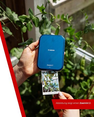Canon Zoemini 2 Marineblau: Міні-принтер для фотографій, Bluetooth, мобільний, з акумулятором