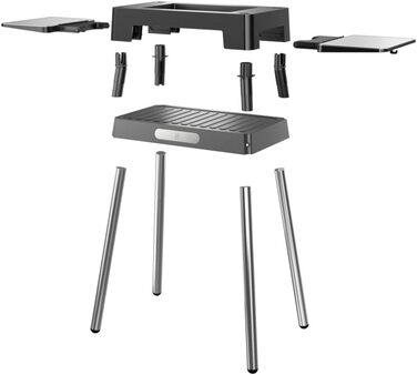 Електрогриль WMF Lono Master-Grill, 50x28 см, з регульованими зонами нагріву, нержавіюча сталь, для барбекю на вулиці