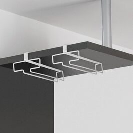 Підставки для келихів вина QWORK® (2 шт.), металеві, без свердління, для бару та кухні