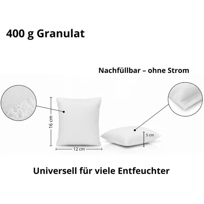Електричний осушувач повітря 20L з таймером та шлангом, для підвалів та приміщень до 150 м³/50 м², тиха робота 39dB, 10 років гарантії, з мішком для збору води