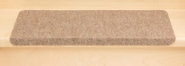 Stair treads Rome 16 pcs 65x24 cm beige