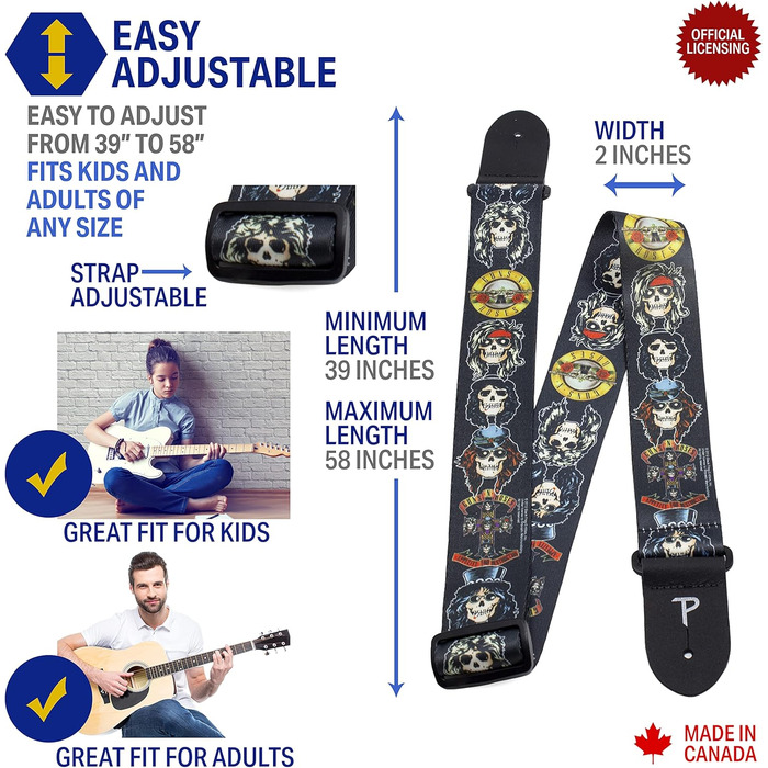 Гітарний ремінь Perri's Leathers Guns N Roses Gnr #2 (один)