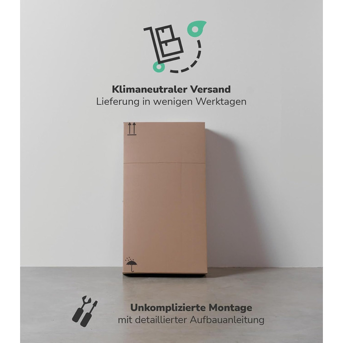 Multipurpose cabinet 60cm wide with drawers 'The Practical', small office cabinet or filing cabinet, also as a shoe cabinet or storage cabinet in 60x90x34 cm (W/H/D) in white
