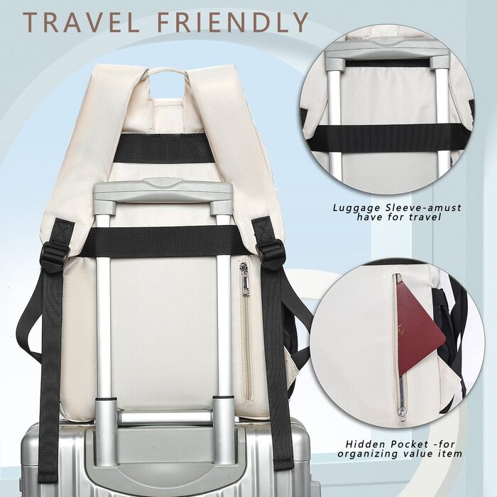 Шкільний рюкзак для дівчаток з відділенням для ноутбука 15.6