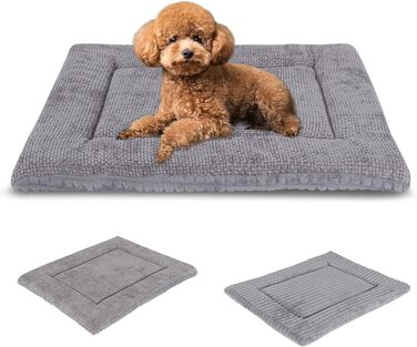 Килимок для собак Vejaoo XZ016 сірий, 60x45 см: миється, м'який, теплий