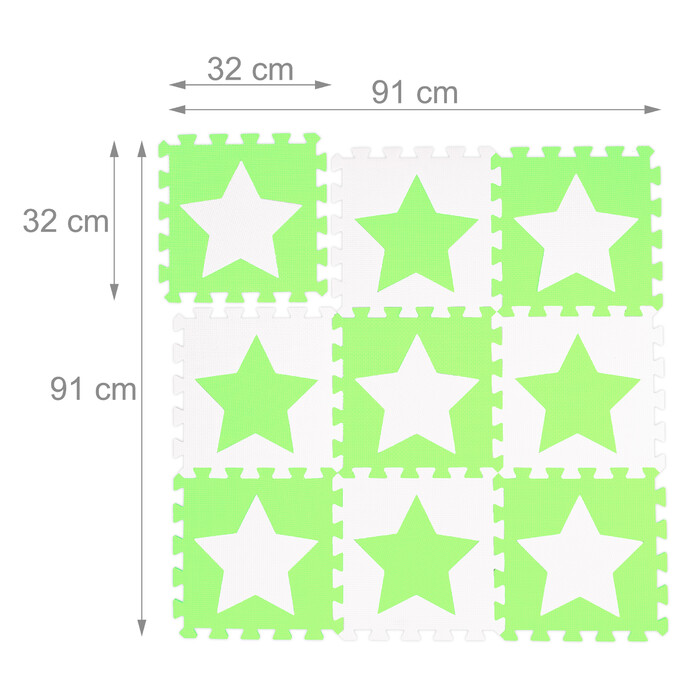 Relaxdays Puzzle Mat Stars