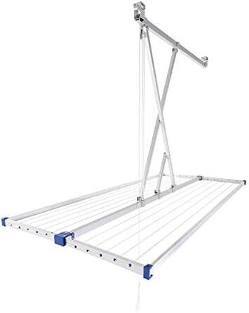 Стельова сушарка для білизни stewi Deckentrockner Libelle XL Blackline (Сріблястий/Синій)