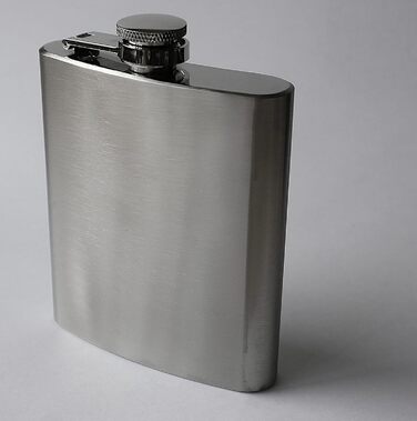 Набір фляга з воронкою та 4 шт. склянок для шнапсу об'ємом 3cl – подарункова коробка, фляга 7 oz (207ml)