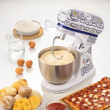 Ariete Stand Mixer 1588, Capri blue and white