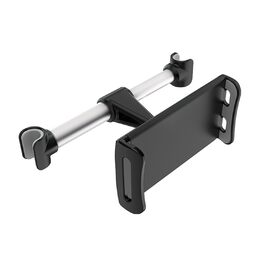 Утримувач для планшета в авто, регульований, універсальний для iPad/iPhone/Samsung Galaxy Tab/Kindle Fire HD/Nintendo Switch, 4.4-11 дюймів, Чорний & Срібний