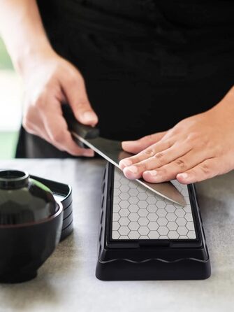 Двостороння алмазна точилка Kalolary 400/1000 для ножів, ножниць, кухонних та туристичних інструментів